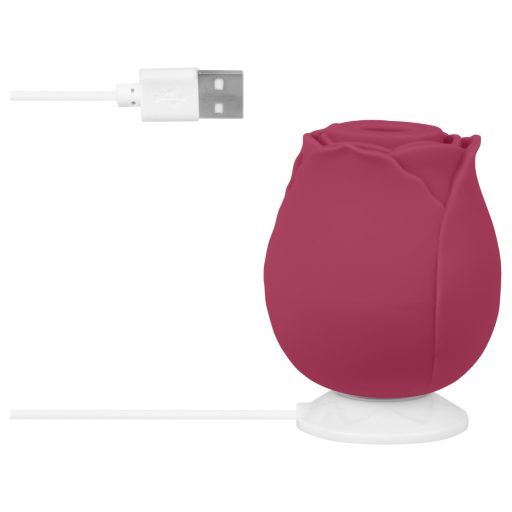 EIS Blush&Bloom - szívó rezgő vibrátor (piros)