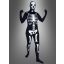 Overall - Speed suit - fekete csontvázas- S