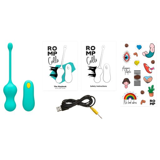 ROMP Cello - vibrációs gésagolyó távirányítóval (zöld)