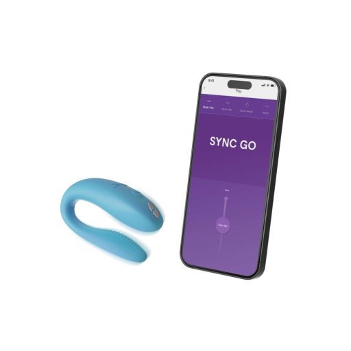 We-Vibe Sync Go - okos, akkus párvibrátor (türkiz)