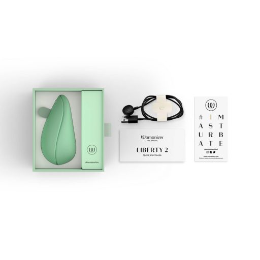 Womanizer Liberty 2 - akkus léghullámos csiklóizgató (zöld)