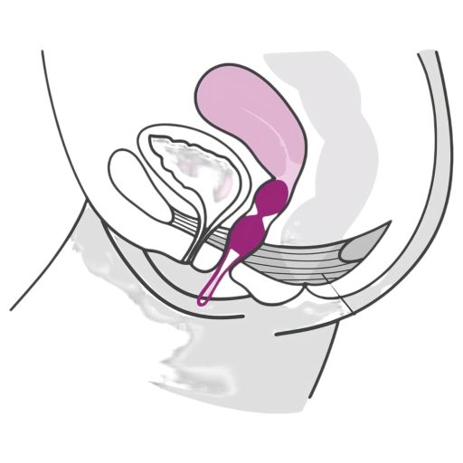 Fun Factory Smartballs Duo - kegel tréner belső golyóval (lila)