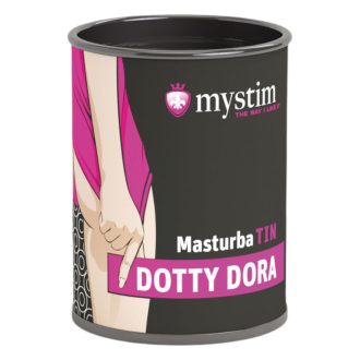   Mystim MasturbaTIN Dotty Dora - pontozott maszturbátor (fehér)