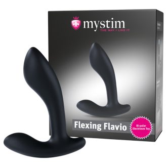 Mystim Flexing Flavio - elektro prosztata vibrátor (fekete)