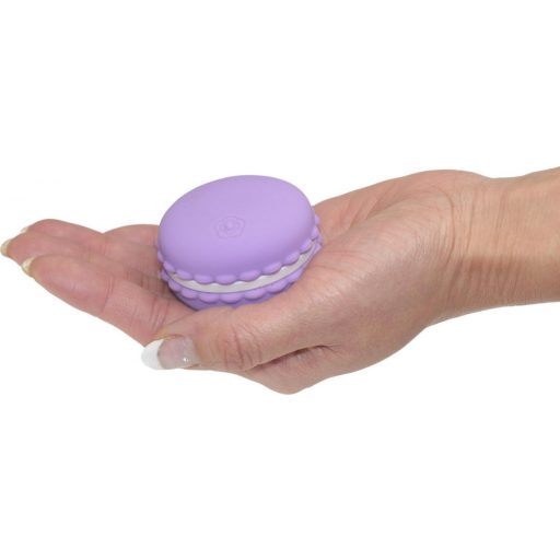 Kawaii Macaroon - akkus, vízálló csikló vibrátor (lila)