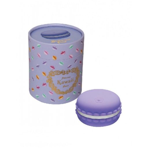 Kawaii Macaroon - akkus, vízálló csikló vibrátor (lila)