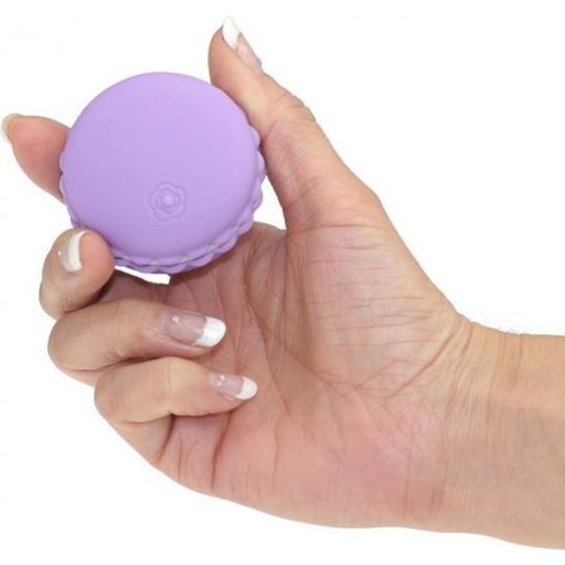 Kawaii Macaroon - akkus, vízálló csikló vibrátor (lila)