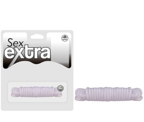 SEX EXTRA - LOVE ROPE - Fehér kötél 3m
