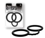 SEX EXTRA - SILICONE CUFFS BLACK SEX EXTRA - SILICONE CUFFS BLACK