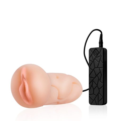 EASY JOB - SAMANTHA Vibráló élethű műpunci (Natúr)