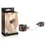 Nmc Leopard Frenzy Ankle Cuffs - Műbőr bokabilincs fém lánccal (Leopárd mintás)