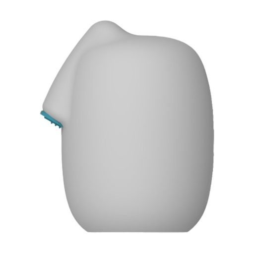 VIBEGGS Ribs Delight - vibrációs tojás maszturbátor (fehér)