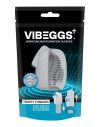 VIBEGGS Twisty Tongues - vibrációs tojás maszturbátor (fehér)