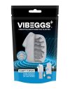 VIBEGGS Candy Curves - vibrációs tojás maszturbátor (fehér)