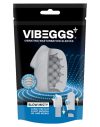VIBEGGS Blow Misty - vibrációs tojás maszturbátor (fehér)