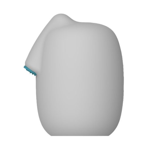 VIBEGGS Blow Misty - vibrációs tojás maszturbátor (fehér)