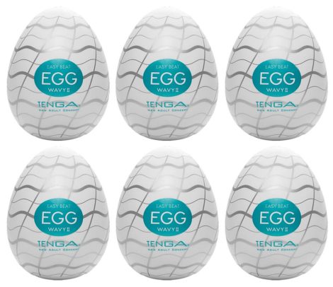 TENGA Egg Wavy II - tojás maszturbátor (6db)