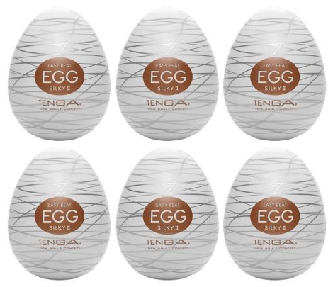 TENGA Egg Silky II - tojás maszturbátor (6db)
