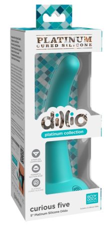 Dillio Curious Five - szilikon dildó (15cm) - türkiz