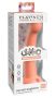 Dillio Secret Explorer - makkos dildó (17cm) - narancs