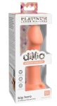 Dillio Big Hero - tapadókorongos szilikon dildó (17cm) - narancs