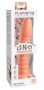 Dillio Wild Thing - barázdált dildó (19cm) - narancs