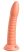 Dillio Wild Thing - barázdált dildó (19cm) - narancs