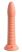 Dillio Wild Thing - barázdált dildó (19cm) - narancs