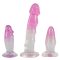 Crystal Clear - anál tréner készlet - 3db (átlátszó-pink)