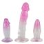 Crystal Clear - anál tréner készlet - 3db (átlátszó-pink)