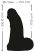 Realistixxx Real Giant - herés dildó - 22 cm (fekete)