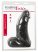 Realistixxx Real Giant - herés dildó - 22 cm (fekete)