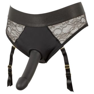 You2Toys - felcsatolható dildó alsóval (fekete)