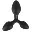 Black Velvets - tripla butt plug (fekete)