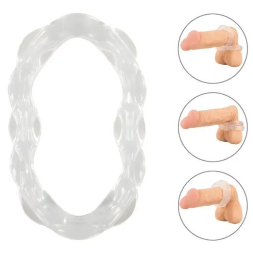 Beau Coeur Parinor - pénisz-és heregyűrű (átlátszó)