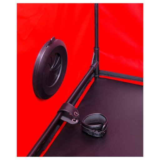 / Secretdome - BDSM szex kabin nyílásokkal (fekete)