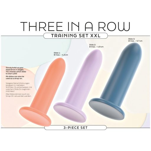 You2Toys - Three in a Row - dildó tréning szett - 3 db (színes)