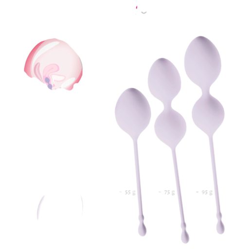 Beau Coeur Elorin - gésagolyó tréning szett - 3 részes (lila)