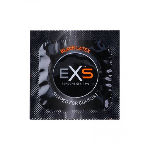EXS Black - latex óvszer - fekete (100db)