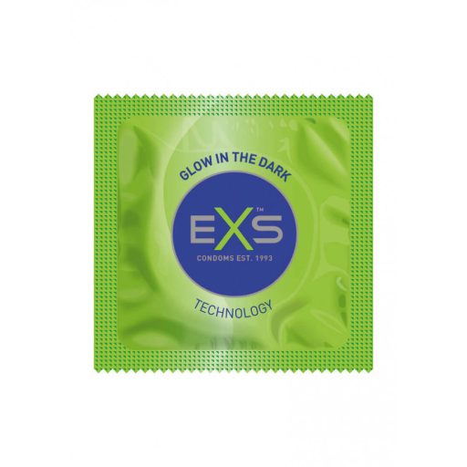 EXS Glow - világító óvszer (3db)
