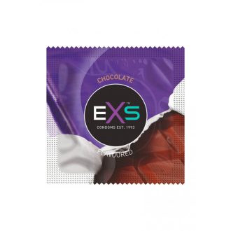 EXS Hot Chocolate - óvszer csoki ízesítéssel - fekete - 1db