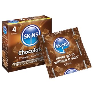 Skins - csokis óvszer (4db)