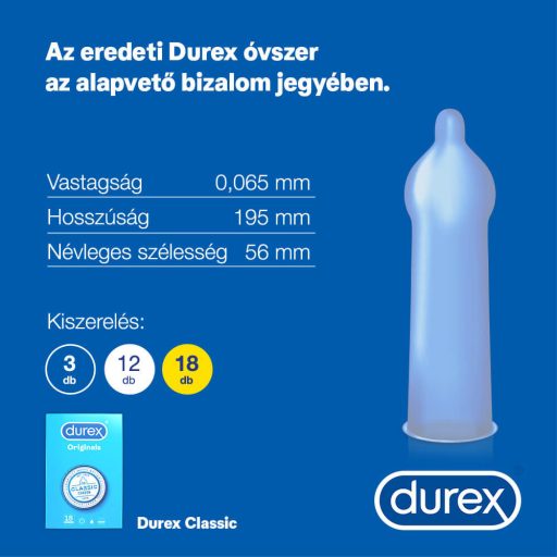 Durex Originals - óvszer (18db)