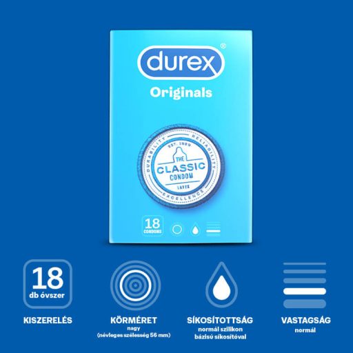 Durex Originals - óvszer (18db)