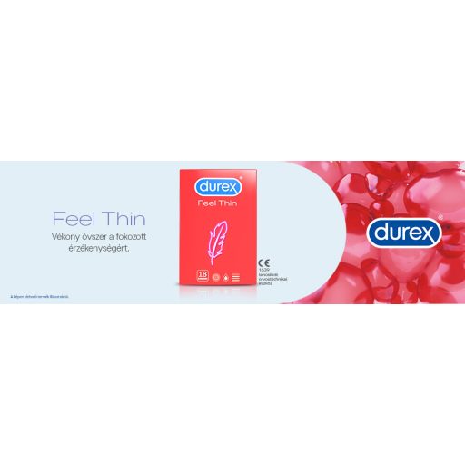 Durex Feel Thin - élethű érzés óvszer (18 db)