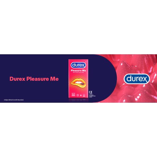 Durex Pleasure Me - bordázott-pontozott óvszer (12db)