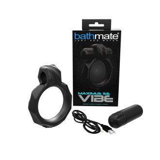   Bathmate Maximus Vibe 55 - akkus vibrációs péniszgyűrű (fekete)