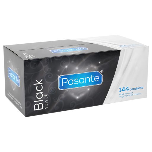 Pasante - latex óvszer - fekete (144db)