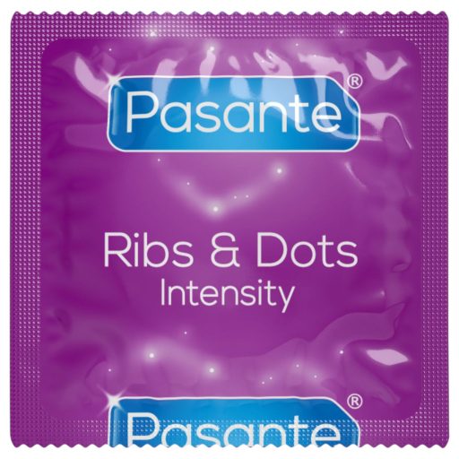 Pasante - bordázott, pontozott óvszer (12db)