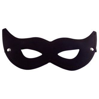 Rouge - valódi bőr nyitott szemmaszk (fekete)